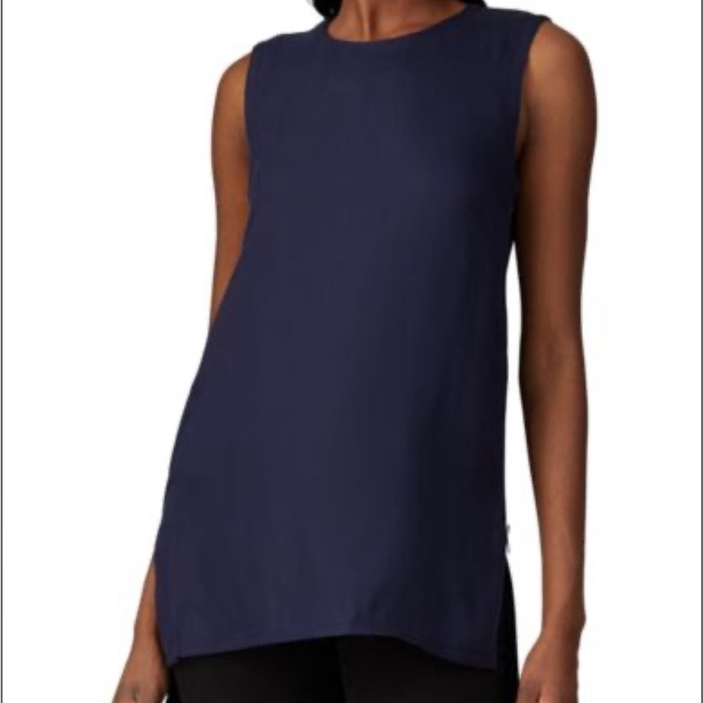 Victor Alfaro Collective -‎ women’s side zip tank top / tunic colour blue size S